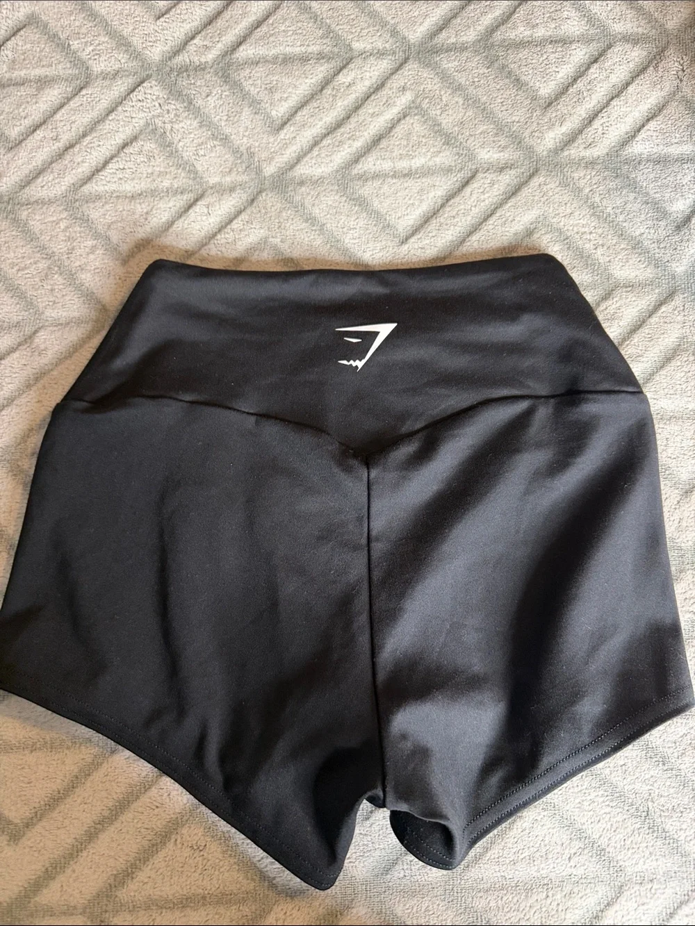 Gymshark Black High-Waisted Athletic Shorts